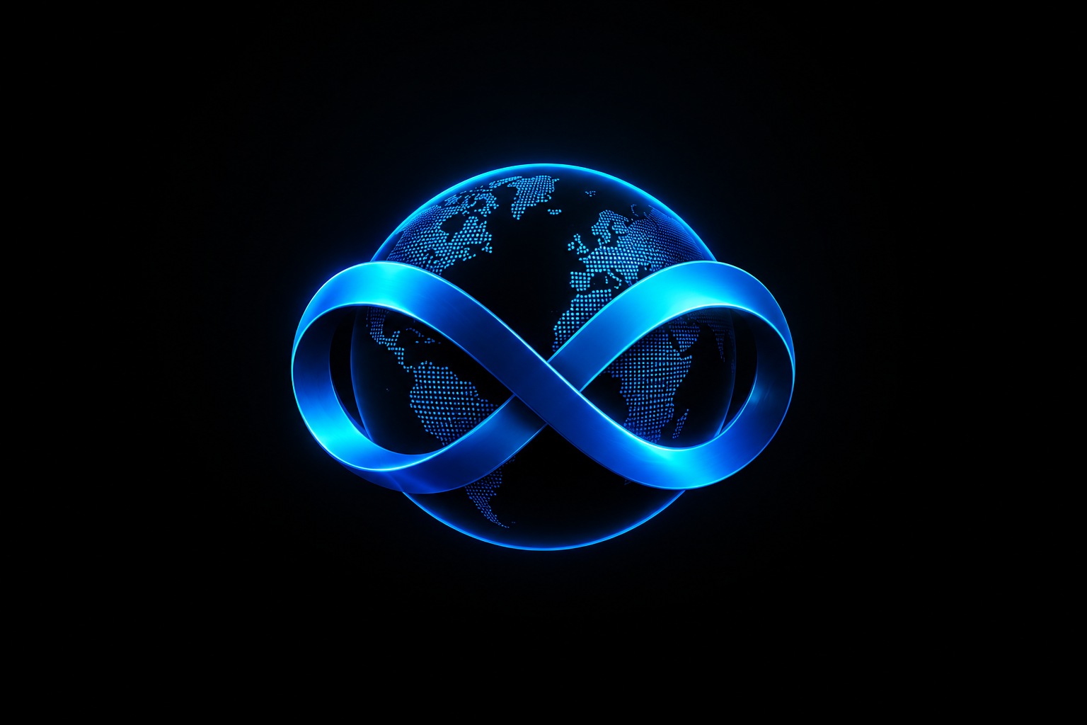 Infinity wereldbol logo